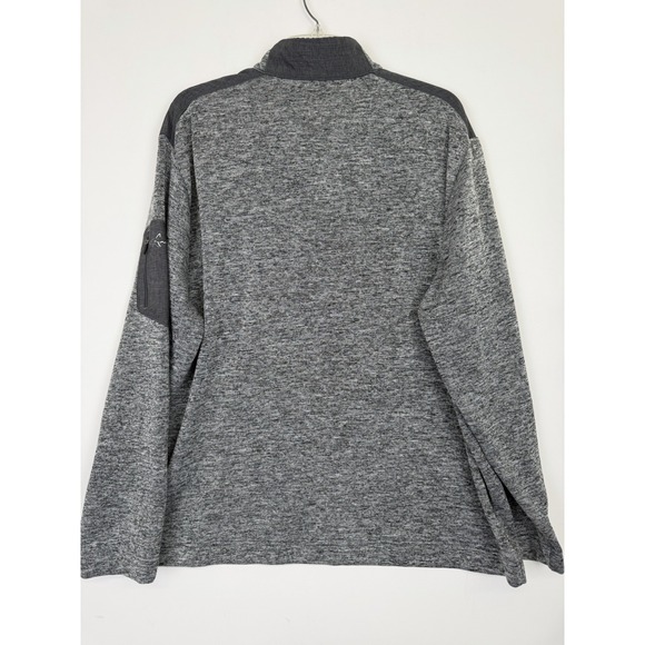 Greg Norman Sweatshirt Men's Size XXL 1/4 Button Pullover Golf Sweater Gray - Picture 7 of 8